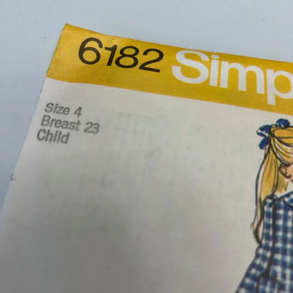 Simplicity Vintage 1970's Pattern #6182 Girls‎ Dress and Coat Size 4